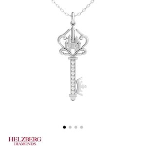 Enchanted Disney Diamond Castle Key Pendant